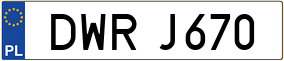 Trailer License Plate